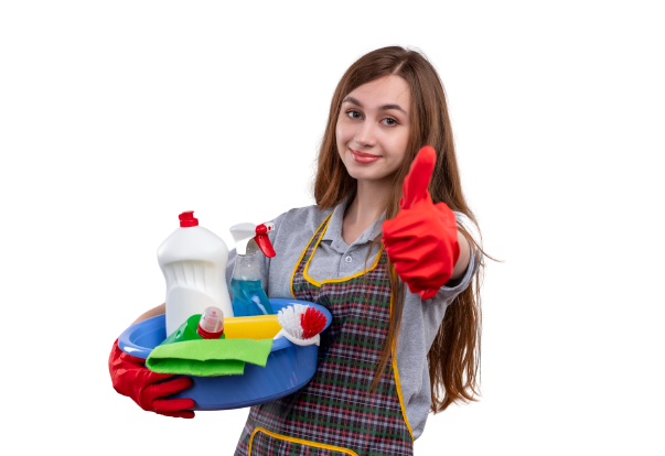 young-beautiful-girl-apron-rubber-gloves-holding-basin-with-cleaning-tools-smiling-showing-thumbs-up-removebg-preview